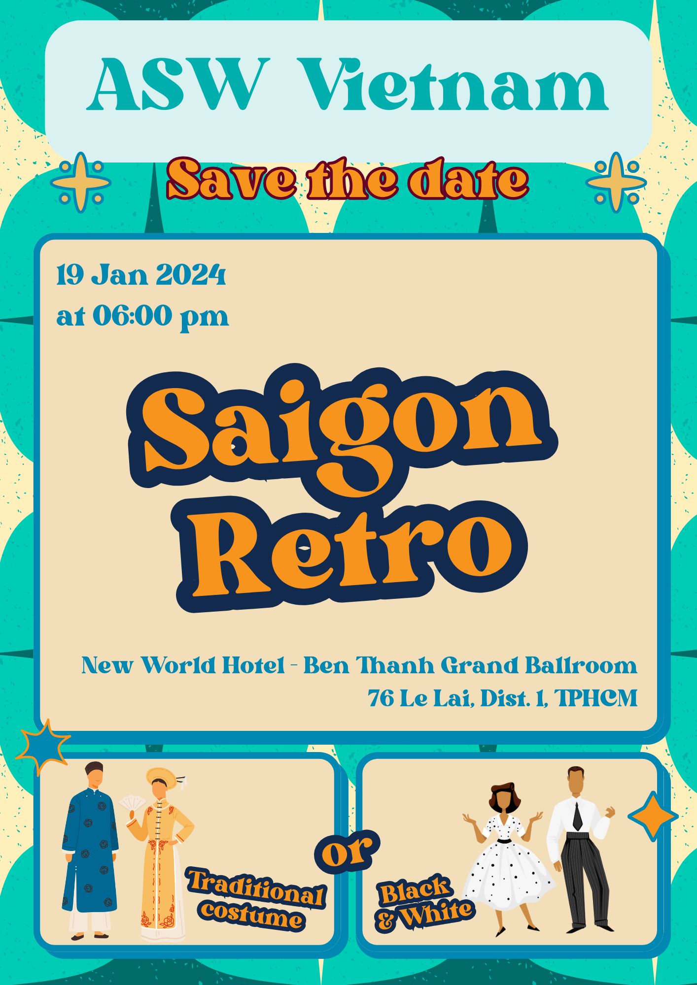 ASW Global Vietnam Year End Party Theme: Saigon Retro